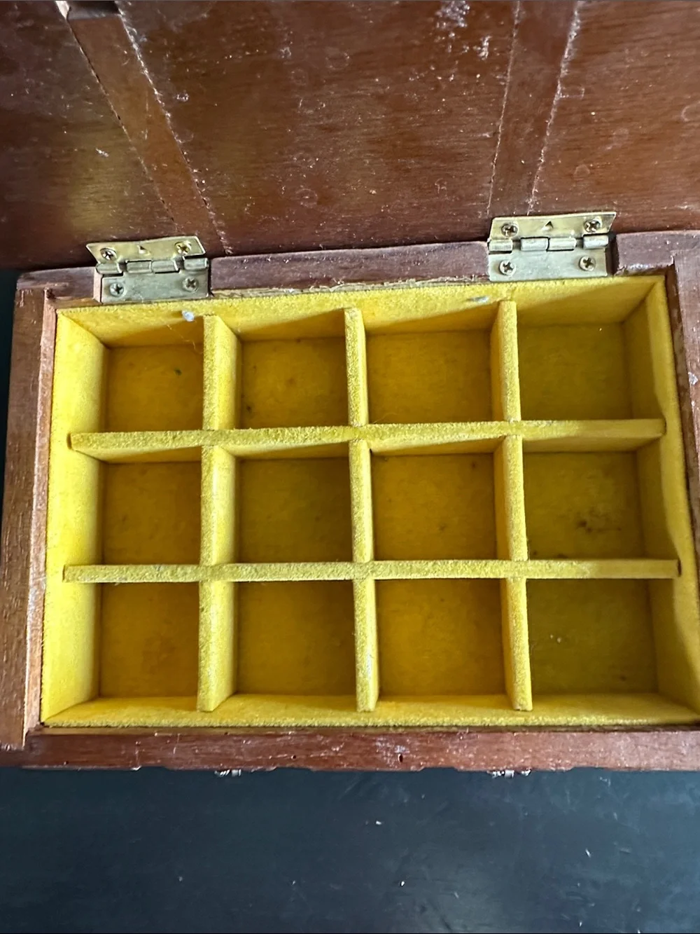 Classic Wooden Jewelry Organizer in Brown with Ornate Metal Pulls